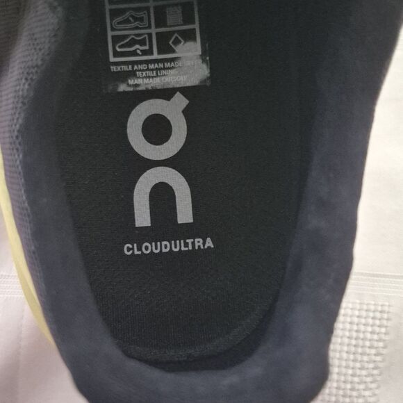 On Running Cloudultra Lemon and Charcoal Athletic Shoes - Picture 5 of 16